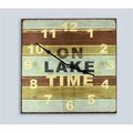 Youngs 13 in. Wood Lake House Clock 33420